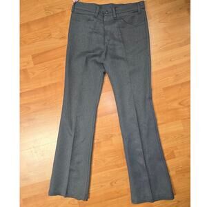 Vintage Levi's Pants Bootcut Gray Western Dress Pants Slacks 33x34